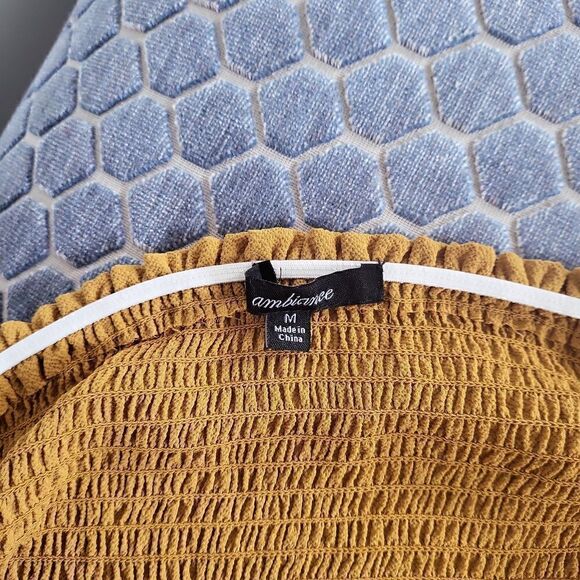Ambiance Mustard Top Size M NWOT - Picture 3 of 3